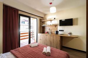 Voodi või voodid majutusasutuse Apartment in Marshall Gudauri Project toas