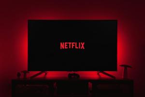 TV a/nebo společenská místnost v ubytování Rodinný apartmán na Šumavě