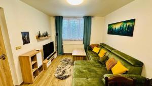 TV a/nebo společenská místnost v ubytování Rodinný apartmán na Šumavě