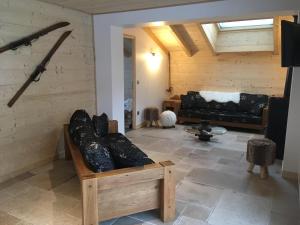 Posezení v ubytování Chalet Oustalou