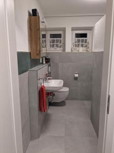 Koupelna v ubytování Ferienwohnung Auszeit