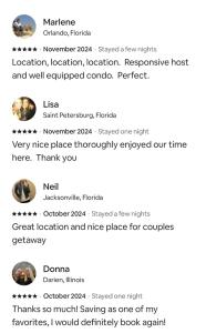 una captura de pantalla de un celular de una lista de cosas que hacer en Romance in the City 1 Bdrm Studio in Downtown St Pete, en San Petersburgo