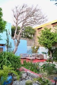 ロードス・タウンにあるKatia's Home 2のソファ2脚と木のある庭園 +4枚の写真
