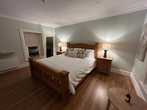 Postel nebo postele na pokoji v ubytování Drumconnick House