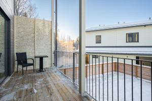 Μπαλκόνι ή βεράντα στο Vesirattaantie Apartment