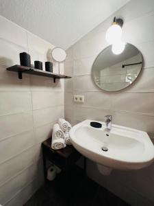 Koupelna v ubytování Hotel Garni BALTICpetite