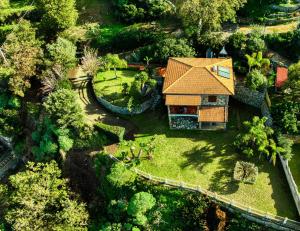 an aerial view of a house in the forest at Villa Laura in Coccorino