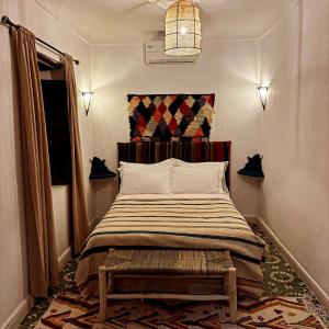 Letto o letti in una camera di Riad bab Adam
