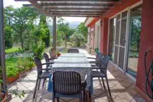 A balcony or terrace at L'Albaida, tranquility, views of sea and mountains