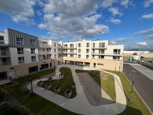 Budova, kde se aparthotel nachází