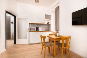 Köök või kööginurk majutusasutuses Hirschenhof Apartments
