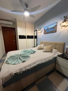 Postel nebo postele na pokoji v ubytování Fantastisches Apartment am Meer