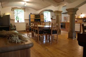 Køkken eller tekøkken på Dobrahof - Wohnung 1