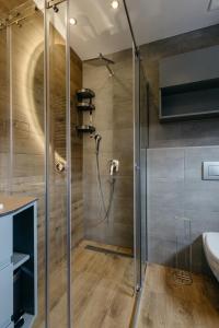 Ένα μπάνιο στο Nevis Apartment