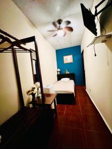 Katil atau katil-katil dalam bilik di HOTEL Ecológico BLUEROCK