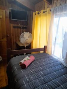 Postel nebo postele na pokoji v ubytování Hostal Newen + 4 fotografie