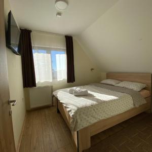 Postel nebo postele na pokoji v ubytování Vila Mirjana Tara