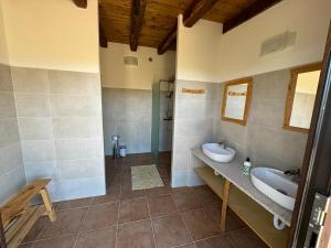 Koupelna v ubytování ecoVita agri-glamping
