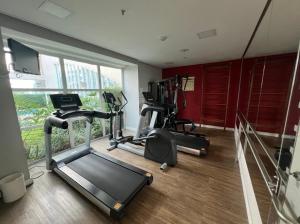 Fitness centrum a/nebo fitness zařízení v ubytování Hotel Moema Ibirapuera UH1910