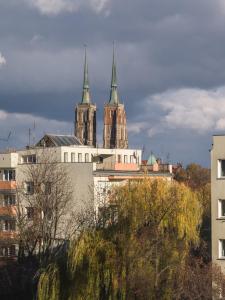 Výhľad na mesto Vroclav alebo výhľad na mesto priamo z apartmánu