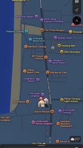 a map of the city of toronto with the three armies at Norvilla Homestay A in Pantai Cenang