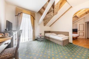 TV a/nebo společenská místnost v ubytování Hotel Plank