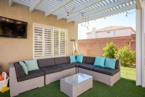 Χώρος καθιστικού στο The Vegas Villa