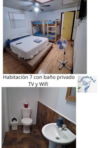 Postel nebo postele na pokoji v ubytování Hotel Cortez Azul