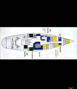 Planimetria di Comfortable and spacious sailboat