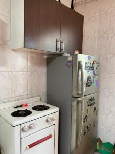 Dapur atau dapur kecil di Selva Hospedaje
