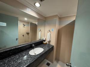 Koupelna v ubytování Hotel Deleeton
