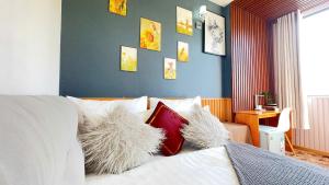 TV a/nebo společenská místnost v ubytování Dalat ECO Hotel 2
