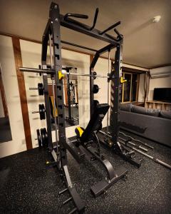 Fitness centrum a/nebo fitness zařízení v ubytování HAKUBA76