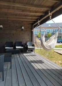Balkón nebo terasa v ubytování Mechechill