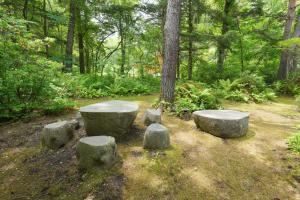 Zahrada ubytování Kitakaruizawa Isshoan ~北軽井沢 一菖庵~