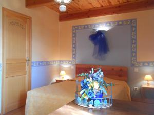 Postel nebo postele na pokoji v ubytování Chambre D'hôtes Myrtille