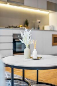 Luxurious apt In Southern Cross-Harbour Views 3B2B 주방 또는 간이 주방