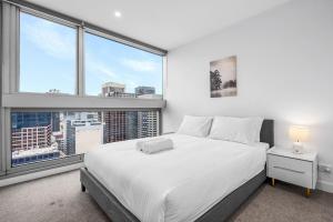Luxurious apt In Southern Cross-Harbour Views 3B2B 객실 침대 사진 18개 이상