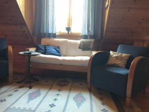 Posezení v ubytování Semesterhus på landet