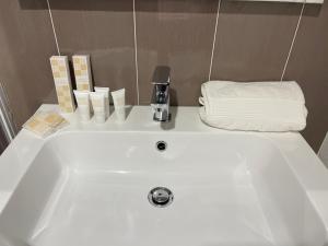 Koupelna v ubytování Motel Vespucci
