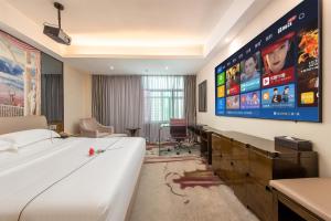Część wypoczynkowa w obiekcie Calvin International Hotel Guangzhou Baiyun International Airport Huadu Plaza Branch - Free Deliver Service to Guangzhou Baiyun International Airport & Free Deliver Service to Canton Fair Complex During Canton Fair Period