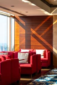 Uma área de estar em Shangri-La Chengdu