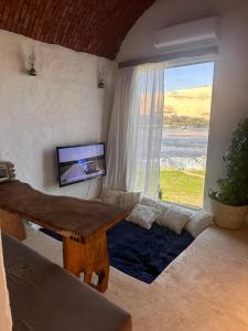 TV a/nebo společenská místnost v ubytování Nala Narty Boutique Hotel & Farm