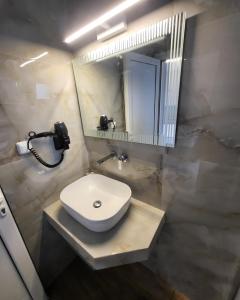 A bathroom at House Spanos