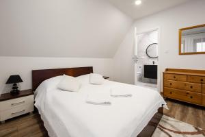 Posteľ alebo postele v izbe v ubytovaní Apartamenty Dagmara i Irka Zakopane