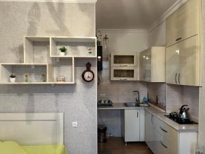 Kuchyň nebo kuchyňský kout v ubytování Guesthouse BATU
