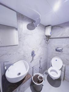 Koupelna v ubytování Hotel Winton
