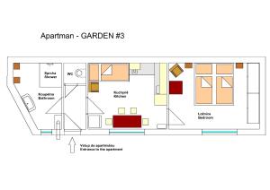 Plán poschodí v ubytovaní Apartmány pod Divadlem