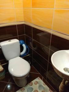A bathroom at Orgona Vendégház