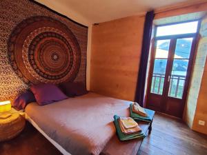 Posteľ alebo postele v izbe v ubytovaní Chambre d'Hôtes - Eco Gîte la Grange